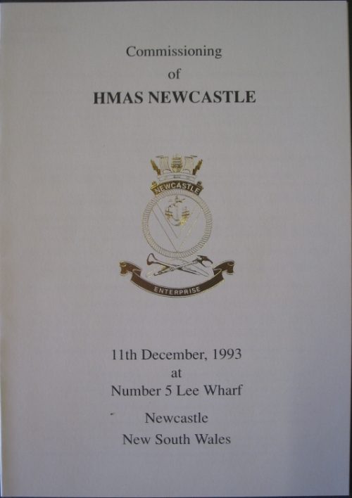 HMAS Newcastle Commissioning booklet