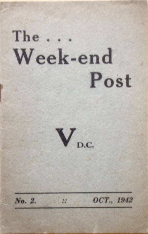 The Weekend Post No.2 Oct, 1942 (Don Company, 9th Battalion, VDC)