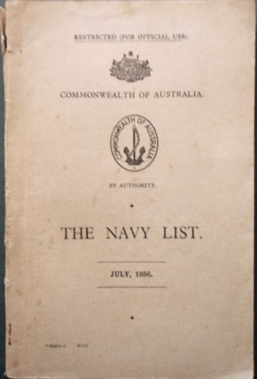 The Navy List - July, 1956